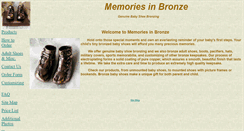 Desktop Screenshot of memoriesinbronze.com